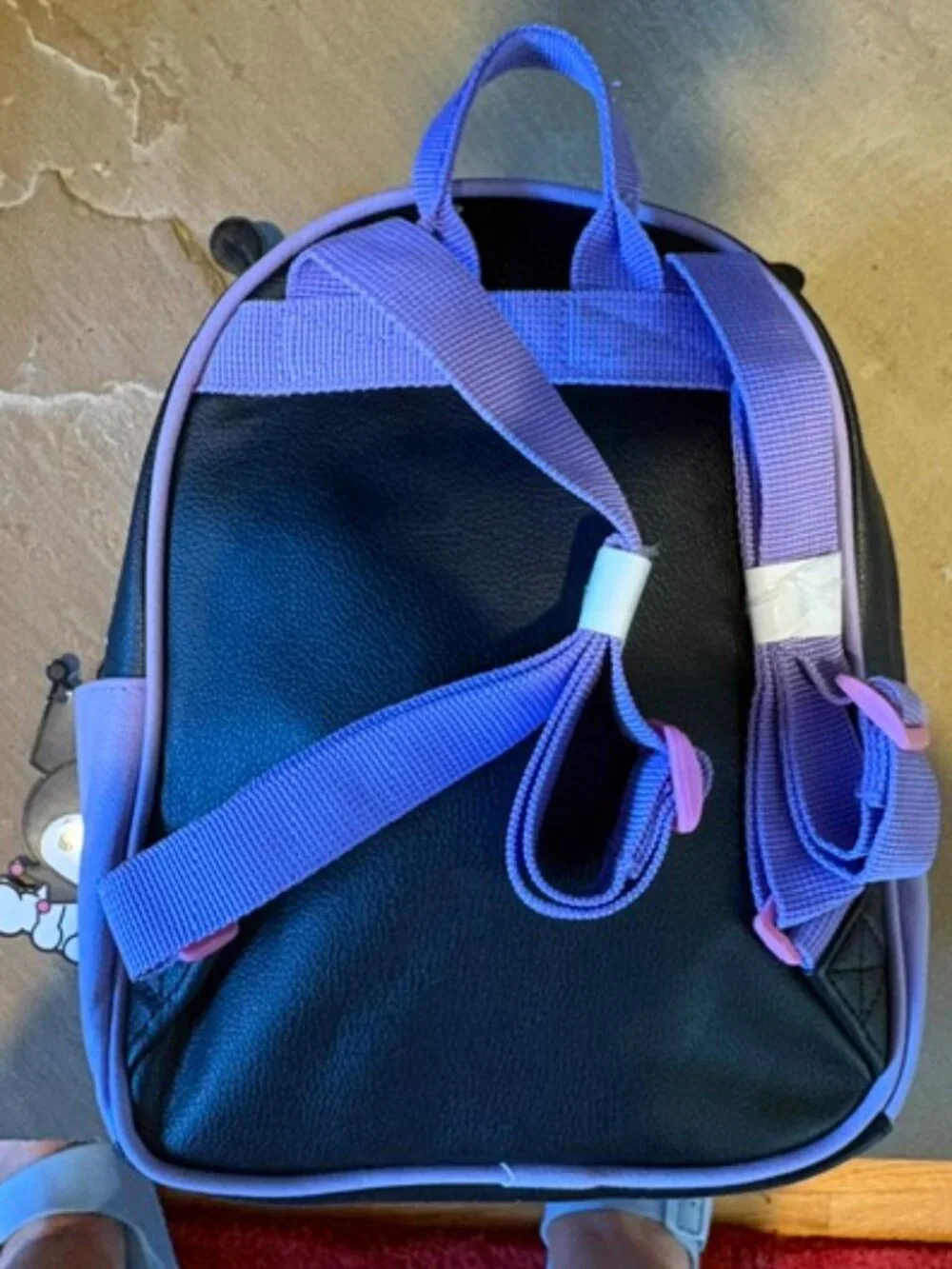 NWT Kuromi Hello Kitty Sanrio Officially Licensed Ruffle Purple Goth Backpack